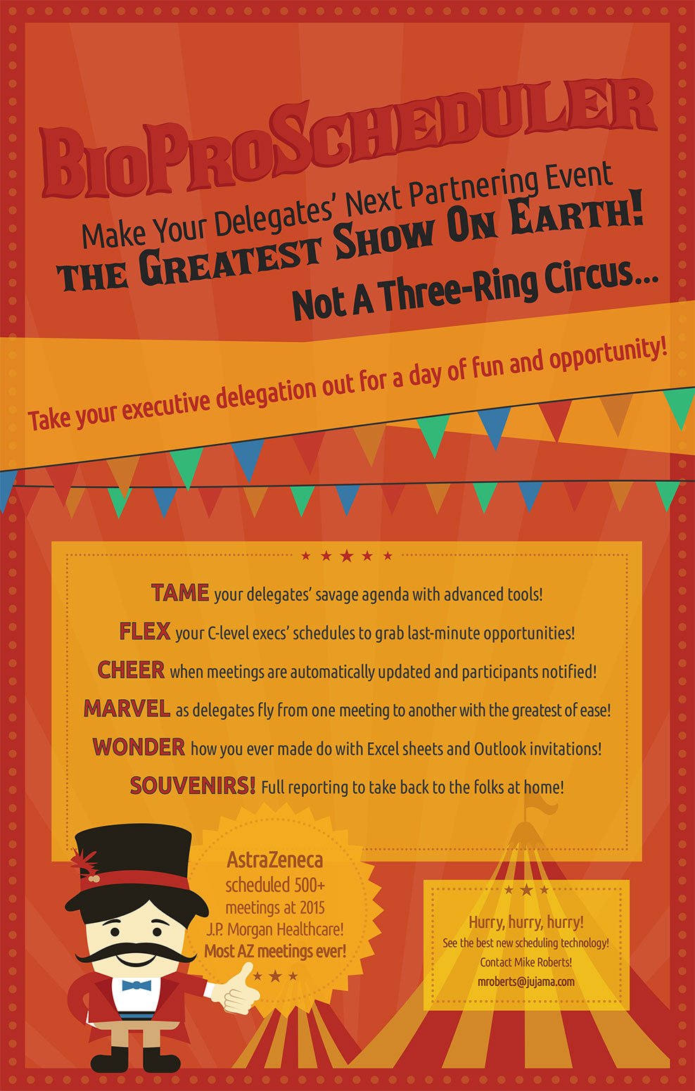 Make Your Delegates’ Next Partnering Event the Greatest Show On Earth!