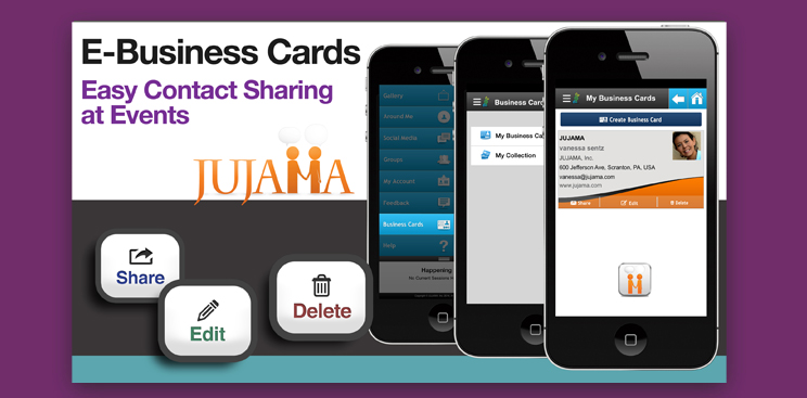 E-Business Cards: Easy Contact Sharing at Events